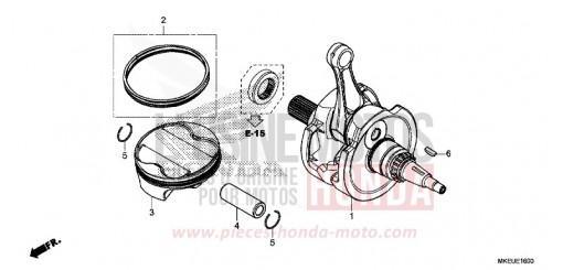 VILEBREQUIN/PISTON CRF450LL de 2020
